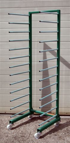 Photo of a 13 bar trolley drying rack